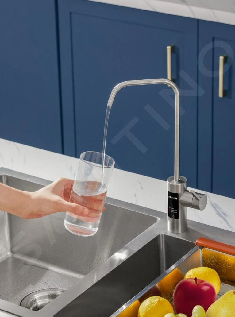 Philips Filtraggio - Dispositivo Di Filtraggio Sottolavello, 2 Filtri A Osmosi Inversa, Capacità 2,1 L/min, Compreso Miscelatore Smart AUT7006/10 8 Philips Filtraggio - Dispositivo Di Filtraggio Sottolavello, 2 Filtri A Osmosi Inversa, Capacità 2,1 L/min, Compreso Miscelatore Smart AUT7006/10 - immagine 6