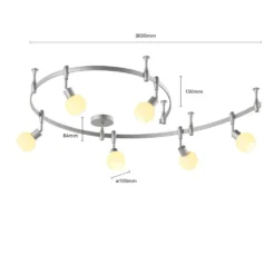 Peetz Plafoniera Argento/Bianco - Arcchio - Acquista Qui -Casa Arredamento Negozio 42510965819116