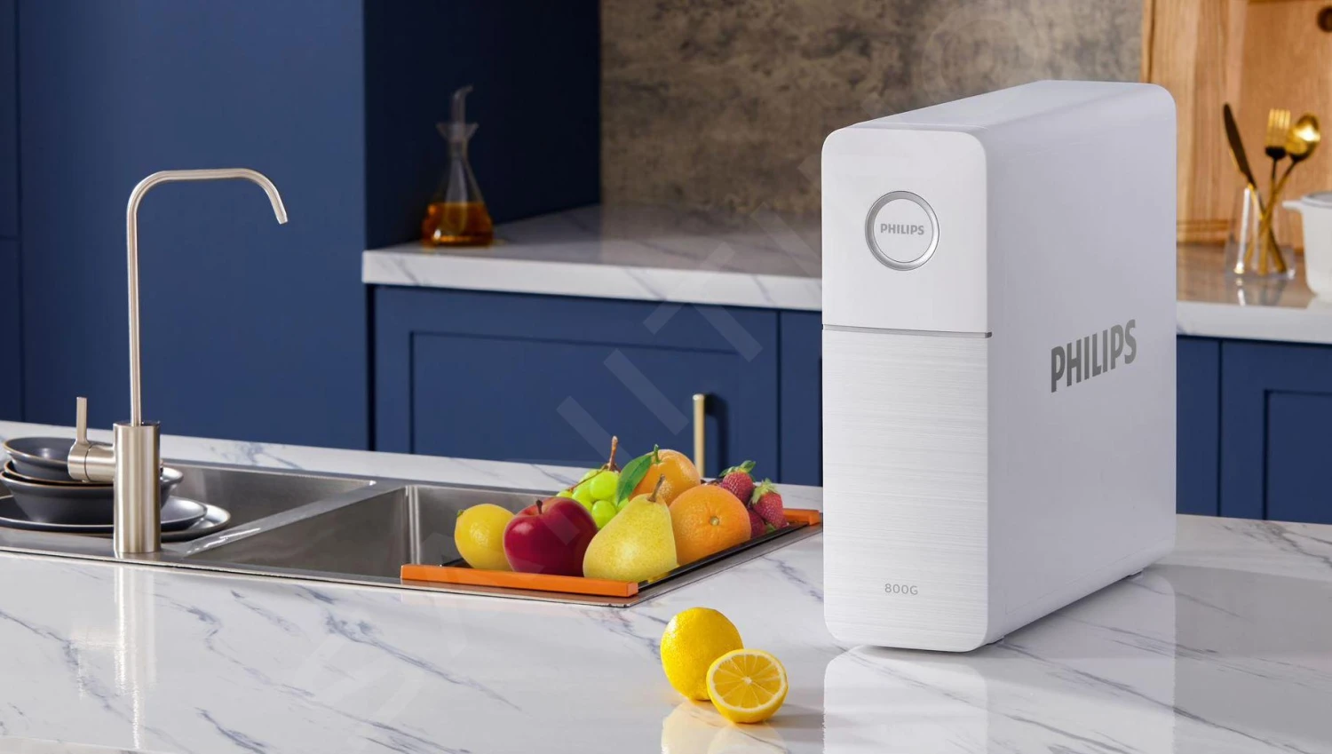 Philips Filtraggio - Dispositivo Di Filtraggio Sottolavello, 2 Filtri A Osmosi Inversa, Capacità 2,1 L/min, Compreso Miscelatore Smart AUT7006/10 10 Philips Filtraggio - Dispositivo Di Filtraggio Sottolavello, 2 Filtri A Osmosi Inversa, Capacità 2,1 L/min, Compreso Miscelatore Smart AUT7006/10 - immagine 8