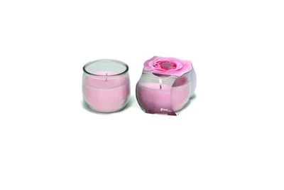 CANDELA PROFUMATA ALLA ROSA IN BICCHIERE 120 GRAMMI 3 CANDELA PROFUMATA ALLA ROSA IN BICCHIERE 120 GRAMMI