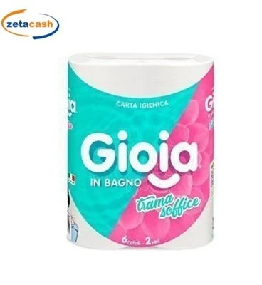 CARTA IGIENICA 6 ROTOLI GIOIA IN BAGNO TRAMA SOFFICE 2 VELI 3 CARTA IGIENICA 6 ROTOLI GIOIA IN BAGNO TRAMA SOFFICE 2 VELI