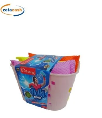 SPUGNA FLUFFY MULTIUSO DELICATA 3 PZ IN CESTO PLASTICA ASS 3 SPUGNA FLUFFY MULTIUSO DELICATA 3 PZ IN CESTO PLASTICA ASS