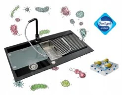 Franke Set - Set Da Cucina G170, Lavello In Fragranite MRG 611-78 BB E Miscelatore FN 9000.071, Onice 114.0587.967 -Casa Arredamento Negozio PHOTO 1