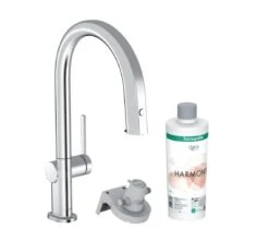 Hansgrohe Aqittura M91 - Miscelatore Da Lavello, Con Bocca Di Erogazione Estraibile E Funzione Di Filtraggio, Cromo 76801000
