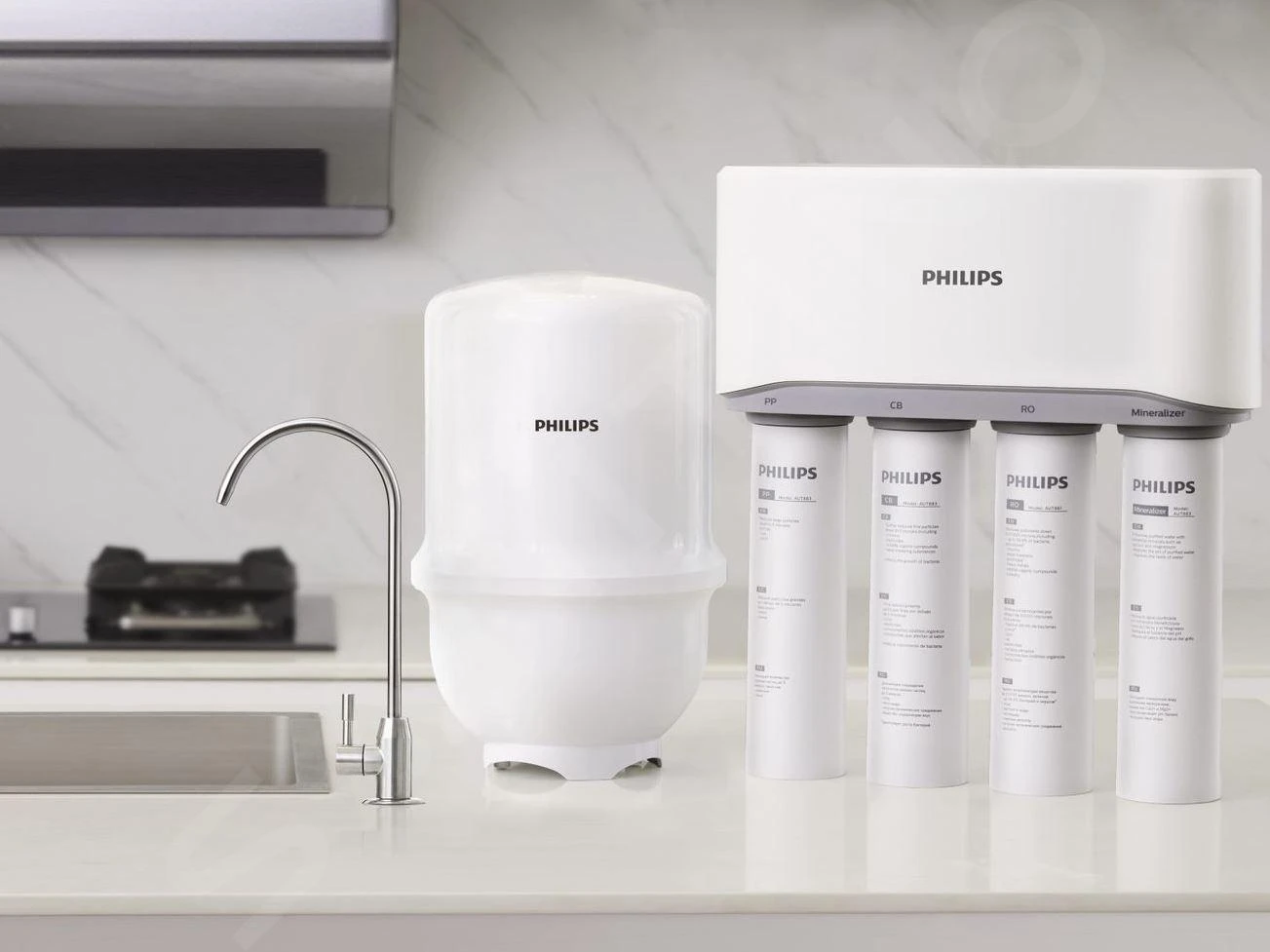 Philips Filtraggio - Set Rubinetto Per Lavello Con Funzione Di Filtraggio, Cromo AUT3268/10 7 Philips Filtraggio - Set Rubinetto Per Lavello Con Funzione Di Filtraggio, Cromo AUT3268/10 - immagine 5