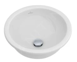 Villeroy & Boch Loop&Friends - Lavabo Senza Foro, Sottopiano, Diametro 380 Mm, Bianco - Lavabo, Con Troppopieno 61803801